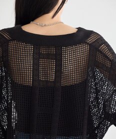 earth music&ecology レーシースキッパーポロニットプルオーバー