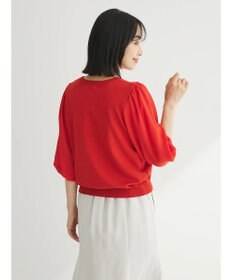 Green Parks 袖楊柳ドッキングニットプルオーバー