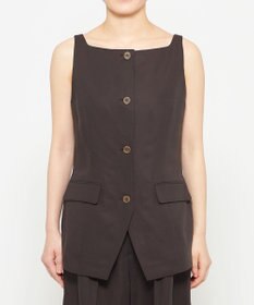 uncrave テンセルライトリネン ジレブラウス