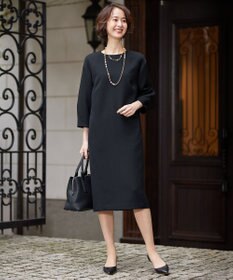 自由区 【XSサイズ～/洗える】ライトダブルクロス ワンピース