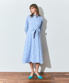 GRACE CONTINENTAL ヒールプリントシャツドレス