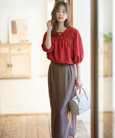 ANY SIS 【洗える】ソフトグリッターペンシル スカート