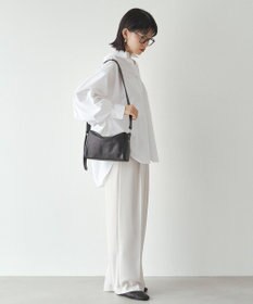 russet 【2025AW新作】レザースクエアショルダーバッグ(CE-1575)