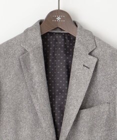 JOSEPH ABBOUD 【キングサイズ・軽量】ブロックベロア ストレッチ ジャケット