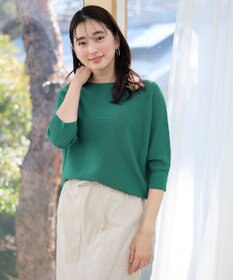 ANY L 【洗濯機可/アンチピリング/UVケア】アクリルガーターニット