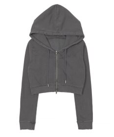 WEGO グラフィックダメージWジップパーカー