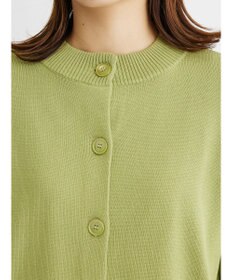 Green Parks ミドル丈モックネックカーディガン