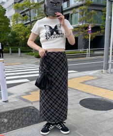 WEGO バタフライプリントリブT