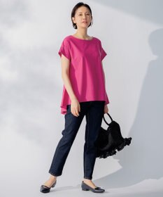 自由区 【WEB限定】【UVケア・吸汗速乾・洗える・XSサイズあり】ファンクショナルツイストジャージー カットソー