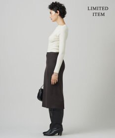 ICB 【WEB限定】 エクストラファインメリノ ボートネックプルオーバー