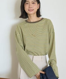 AMERICAN HOLIC カラーボーダークロップド丈プルオーバー