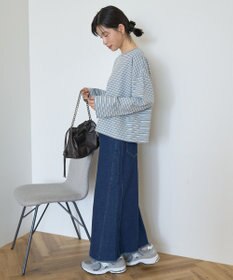 AMERICAN HOLIC カラーボーダークロップド丈プルオーバー