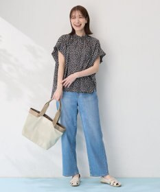 ANY スクエアプリントシャツ