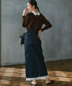 23区 【WEB&一部店舗限定】バイカラーデザイン 2WAY ニット