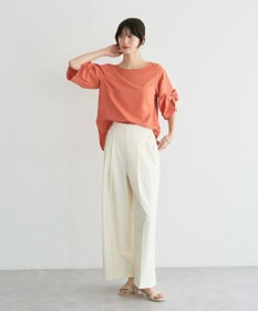 YECCA VECCA ハシゴレースタックスリーブブラウス