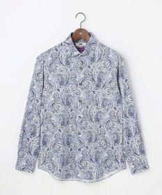 JOSEPH ABBOUD 【LIBERTY・綿100％】リバティペイズリープリントコーデュロイ シャツ