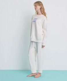 une nana cool 【綿100%】あくびのお嬢さんの裏毛プルオーバー