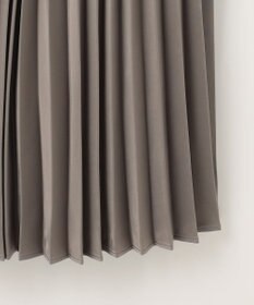 組曲 レザーライクサテン プリーツスカート