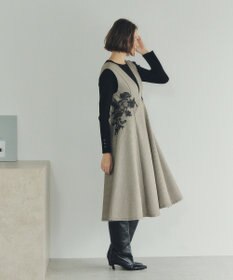 YECCA VECCA フラワーレースジャンスカ