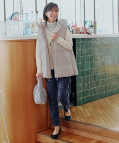 Tiaclasse 【安田美沙子さん着用・洗える】T/R両面起毛ストレッチパンツ