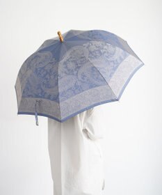 槇田商店 Kirie ペイズリー ミステリアスブルー 長傘