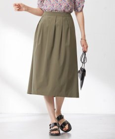 J.PRESS LADIES 【洗える】SOLO ECOタフタ タック スカート