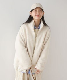 Green Parks 異素材コンビスタンドボアブルゾン