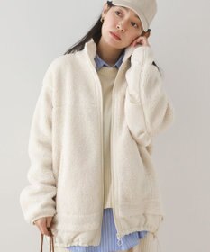 Green Parks 異素材コンビスタンドボアブルゾン