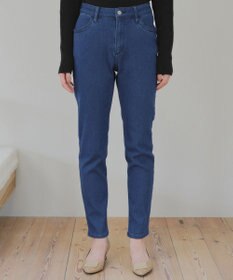 Tiaclasse 【裏起毛・洗える】マシュマロタッチデニムパンツ