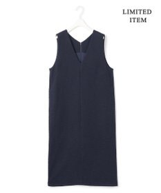 ICB L 【WEB限定・洗える】 ツイードインレイ ジャンパースカート ワンピース