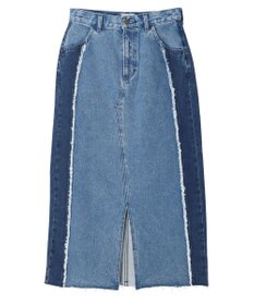 earth music&ecology Ｌｅｅ×ｅ．ｍ．ａ．ｅ　切替デニムスカート