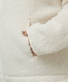 Green Parks 異素材コンビスタンドボアブルゾン