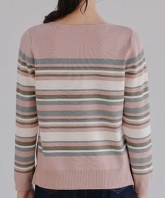 Tiaclasse マルチボーダーニットトップス