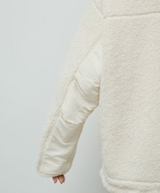 Green Parks 異素材コンビスタンドボアブルゾン