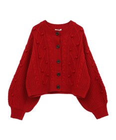 earth music&ecology ポップコーンケーブルカーディガン