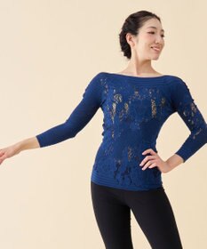 Chacott 【ノーソーイングニット】リバーシブルボートネックトップ