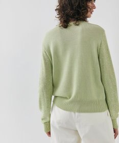 BEIGE， 【洗える】FENNEL / コットンスパンコールカーディガン