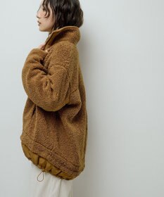 Green Parks 異素材コンビスタンドボアブルゾン