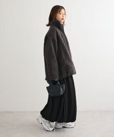 Green Parks 異素材コンビスタンドボアブルゾン