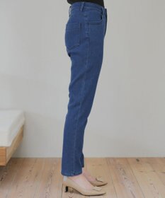 Tiaclasse 【裏起毛・洗える】マシュマロタッチデニムパンツ