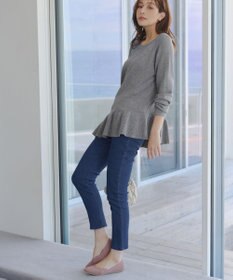 Tiaclasse 【裏起毛・洗える】マシュマロタッチデニムパンツ