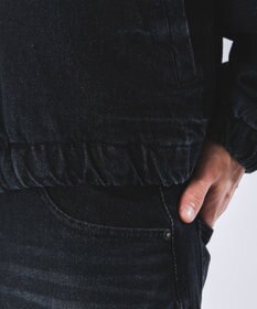 WEGO 【ユニセックス着用ITEM】ファーフードスラッシュデニムブルゾン