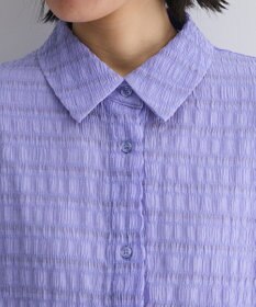 Green Parks シアーシャーリングフレンチスリーブシャツ