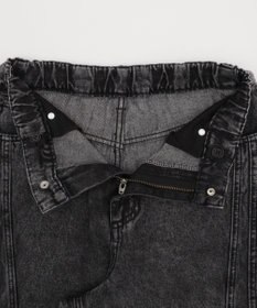 WEGO 【KIDS/150cm/160cm/ウエストゴム】イージー3Dバレルレッグデニムパンツ（JUNIOR）