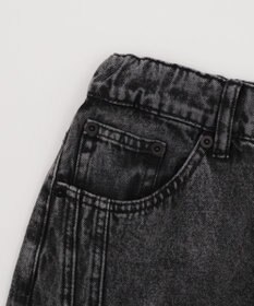 WEGO 【KIDS/150cm/160cm/ウエストゴム】イージー3Dバレルレッグデニムパンツ（JUNIOR）