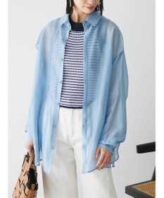 Green Parks デザインヘム配色ニットタンクトップ