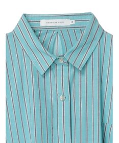 AMERICAN HOLIC 丈違いラメストライプワンピース