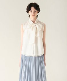 GRACE CONTINENTAL チンツボウタイノースリーブブラウス