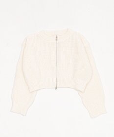 WEGO ダブルZIPニットカーデ