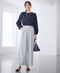 ANY イージーケアライトストレッチワイドパンツ